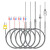 普力捷（PULIJIE）K型铠装热电偶电热偶WRNK-191可弯曲Pt100/E/J/T型温度传感器 直径0.5*100MM引线1.5米