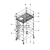 单双宽铝合金直爬梯加厚铝制品快装焊接架工程移动梯子脚手架 平台3.2米
