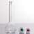 cutersre容量瓶（无色）200ml实验室玻璃量器带塑料盖