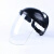 筑采（ZHUCAI）电焊面罩 轻便氩弧焊全脸防护烤脸打眼强光头戴式PC焊帽 黑顶透明面罩 