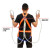 五点式国标安带高空作业双保险带户外施工耐磨防坠落套装安绳 欧式安衣