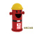 卡通垃圾桶大号带盖幼儿园室外消防栓可爱创意分类户外商用垃圾箱 红桶黄帽*大号