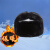 钢米 冬季防寒棉安全帽 保暖ABS安全帽工地建筑劳保棉帽雷锋帽 黑色PU长绒ABS/4片
