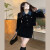 范哲琳（FANZHELIN）小香赫本风黑色连衣裙子春季2024年新款女装初春装搭配一整套时尚 黑色短款套装 S