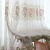 帝范（Dimodel）北欧简约现代纱帘卧室窗帘窗纱成品飘窗客厅阳台落地窗纱帘免打孔 锦园花(粉色)挂钩 宽3米X2.7米 一片