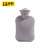 百舸 PVC热水袋 创意防烫保暖暖手宝 便携加厚暖水袋注水500ML 浅灰色
