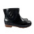 大杨PLA187防滑元宝靴水靴 黑色1双 39码 PVC耐油耐酸碱防水低帮雨鞋 定制