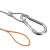 优麦达 尼龙测绳 丈量绳测距绳子尺子 尼龙测绳内置钢丝50米 Y609