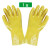 全浸塑杀鱼橡胶止滑加厚全胶皮防水防滑工作耐磨防油劳保手套 黄色浸塑手套（1双）