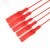 飞尔（FLYER）一次性标牌 挂签 塑料封条 防盗调包扣 物流封签 红色 280×15mm 100条起批
