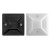 玛仕福粘贴式吸盘固定座 扎带定位贴 电线固定器 塑料卡扣定位片 白色100个/包  40*40mm