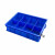 塑料零件盒子分格箱加厚收纳盒周转箱螺丝工具储物盒分隔箱定制 蓝加厚-B型4格箱