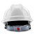 安归安全帽 透气V型国标ABS 防撞防砸头盔  电绝缘 白色 按键式