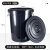艾科堡 大号垃圾桶户外环卫商用厨房加厚大容量带盖圆形塑料桶 黑色有盖160L