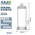 KAIJI LIFE SCIENCES 实验室标本展示瓶密封玻璃样品瓶磨砂口加厚广口瓶标准瓶2个 60*150mm(约300ml）
