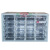 天钢零件箱 螺丝透明零件盒五金式分类抽屉塑料盒20抽零件柜 CDH420