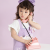 JELLYBABY2024年夏季新款婴幼女童童装套装T恤吊带裙两件套 紫色 80
