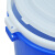 兰诗 YJ-E086 水桶 圆形塑料桶收纳桶大号水桶酒店厨房环卫物业垃圾桶 蓝色80升