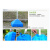 胜镁 户外应急太阳伞商用广告印刷伞大号折叠雨伞遮阳伞红色48寸(2.4米)三层骨架涂银布
