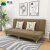 映巢（YINGCHAO）小户型可折叠北欧简约现代客厅卧室家用简易小沙发布艺懒人沙发床 咖啡色 双人座1.2米*0.95