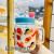 牛奶杯成人圆形韩式卡通玻璃水杯子学生新生成人儿童牛奶杯 把杯牛奶妹+草莓粉硅胶盖+玻璃弯吸管 1ml