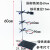 京仕蓝 标准铁架台 大号含配件全套加厚底座 实验室教学仪器方座 国标高80cm一杆一座