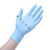 恒百思A级蓝薄款一次性手套丁晴丁腈橡胶乳胶实验室防油PVC手套 天蓝色 高弹丁腈 S