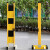 定制适用玻璃钢绝缘伸缩围栏可移动电力施工安全护栏道路隔离警示 黄黑色 1.2米高*2米长