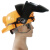 盛融乾 焊工专用护脸自动变光焊帽子电焊防护罩电焊面罩安全帽适配器配件 432X+w153【头灯真彩】10张保护