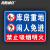 海斯迪克 HKL-275 车间仓库禁止吸烟警示牌提示牌PVC板 仓库重地闲人免进(明火) 30*20cm