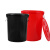大垃圾桶大号黑色红色环卫黄色绿色厨房户外有盖特大号商用 红色60K有盖
