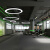 LED圆形圆环吊灯个性店铺大堂工业风圆圈工程环形吊灯  布洛克 白框-直径400mm-26瓦