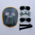 LISM新型焊工面罩牛皮电焊面罩烧焊氩弧焊脸部防护电焊眼镜量大 牛皮面罩+透明+浅色+深色+头带
