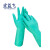 宏益飞 丁腈绒里 加厚防滑 耐油耐酸碱防刺耐磨 工业家务劳保防护手套 绿色 S(2双装)