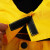 通达雨 一体式冲锋衣 秋冬外套 防水保暖工作服 TDY-610 黄色 M码