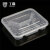 工霸（GONGBA） 一次性餐盒  1000ml  透明色 21*18.4*3cm