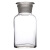 企桥 广口瓶加厚试剂瓶 玻璃广口瓶药棉酒精分装玻璃化学瓶 大口瓶 白色250ml