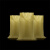 美奥帮 YM1059 黄色编织袋防水防汛蛇皮袋子沙土袋打包塑料编织袋 120*130cm