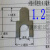 四轮定位外倾角束角调整铁垫圈金属U型插垫片 小10垫片1.2(拍1是50个)