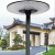 涵时尚 新款太阳能庭院灯一体高杆大圆形户外防水高亮照明公园道路灯 大号3米可移动盘一体灯整套