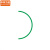 中环力安 压力表三色二分之一圆弧标识贴【20个装绿色】MYN9585