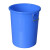 启麓QL-L08,大号塑料桶圆形垃圾桶,60L无盖 白色