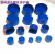 豐凸隆圆钢管塑料保护外套管帽管口护套 管套 防尘帽 保护盖 蓝色 内径;30.0