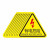 当心触电有电危险提示牌注意机械伤人标志pvc警示贴 当心夹手一张 20x20cm