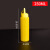 谋福（CNMF）挤酱瓶 沙拉番茄酱挤压式 尖嘴细口调料存储瓶 黄色-250ML（5个装）