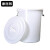 康丽雅 K-0311 大号圆形塑料水桶 物业储水桶工业收纳桶清洁桶垃圾桶 160L带盖白色