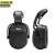 京洲实邦 DL-5007E黑色耳罩 碳纤维色工地安全盔防砸安全帽JZSB-9116