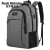 保罗蒙巴登电脑背包大容量多功能usb双肩包商务笔记本旅行电脑包男 黑色 46×30.5×20cm(18英寸)
