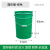 30L带盖把手提铁皮户外垃圾桶方桶门口防火圆形收纳果皮箱油漆桶工业品 40L手提方桶绿色