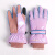 手套冬季女士保暖韩版可爱触屏骑行电动车防寒加绒加厚 6291粉色 均码